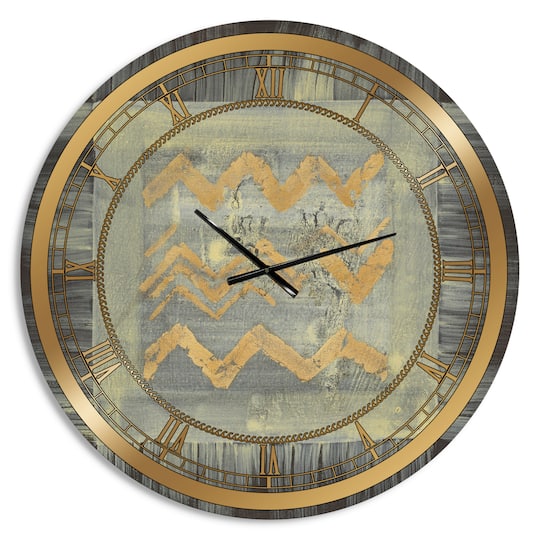 Designart Glam Abstract I Wall Clock